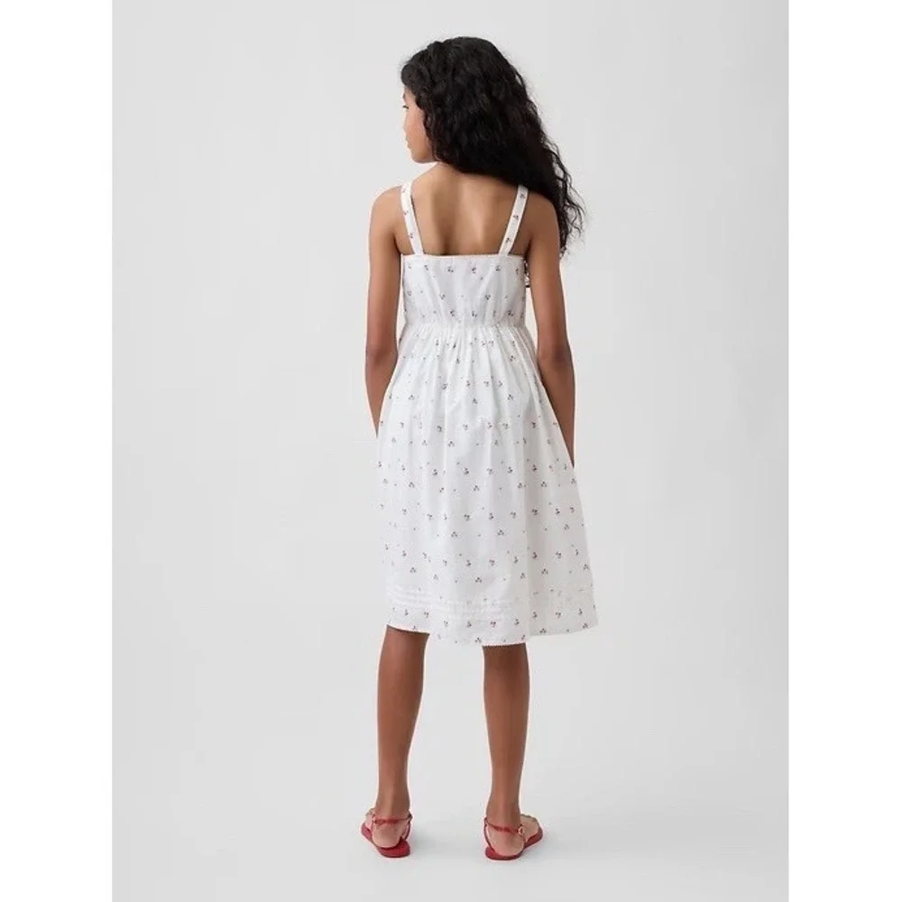 Gap Kids Midi Tank Dress L(10) New Off White Floral